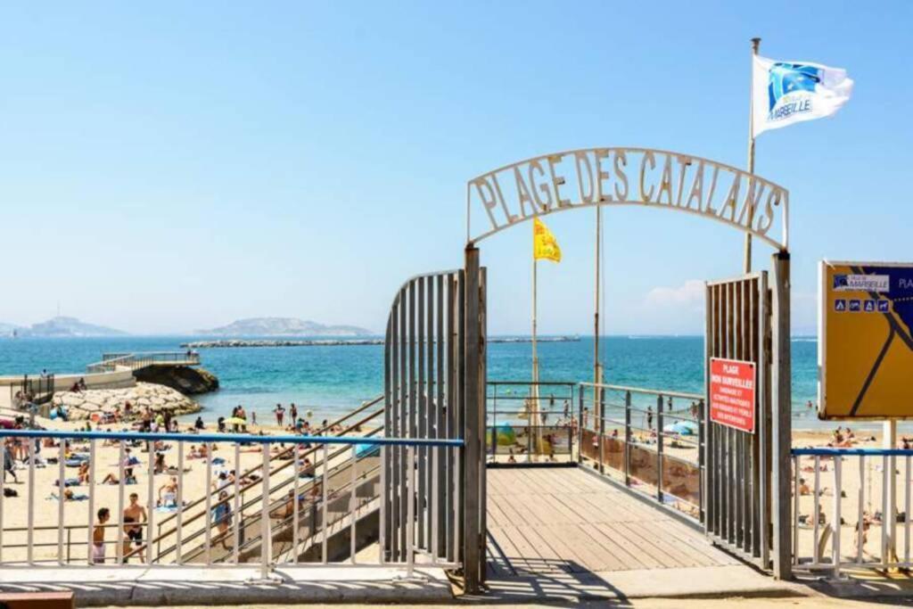 T2 Plage Catalans-Vieux Port Leilighet Marseille Eksteriør bilde